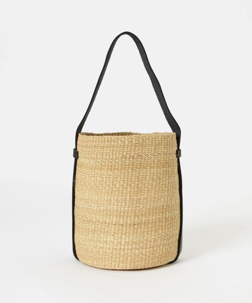 URBAN RESEARCH（アーバンリサーチ）の「ニャリガバスケットバッグM（かごバッグ・レディース・BLACK/NATURAL・-）」の10枚目の写真