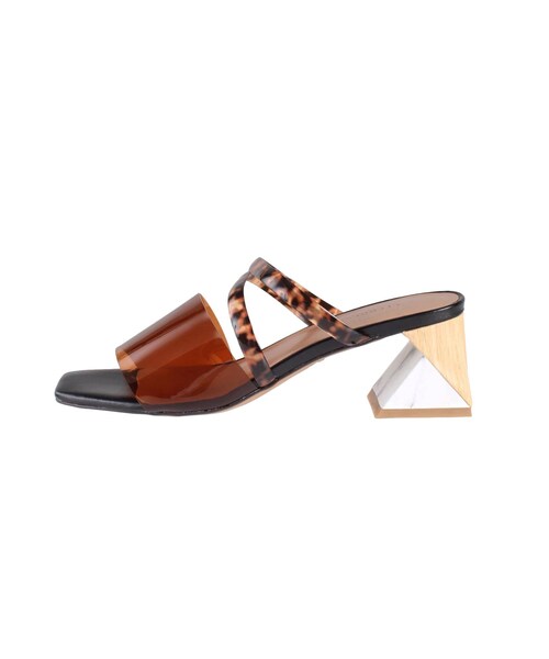 CLEAR BLOCK HEEL SHOES
