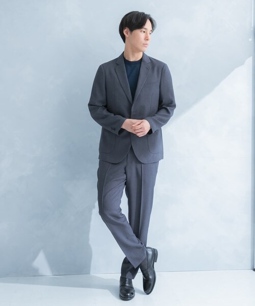 URBAN RESEARCH DOORS(アーバンリサーチドアーズ)の「LIFE STYLE TAILOR リネンライク千鳥柄コンフォータブルジャケット(テーラードジャケット・メンズ・GRAY/BROWN・S/M/L/XL)」の9枚目の写真