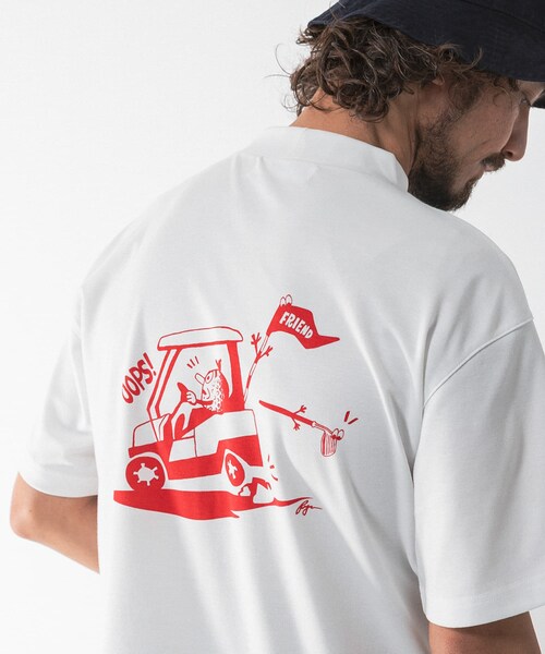 URBAN RESEARCH Sonny Label（アーバンリサーチサニーレーベル）の「OOPS×RYUAMBE　コラボモックネックTシャツ（Tシャツ/カットソー・メンズ・OFF/GREEN/DARK NAVY・M/L/XL）」の11枚目の写真