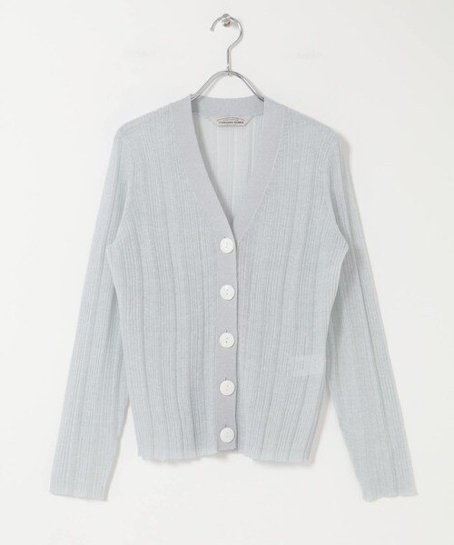 URBAN RESEARCH ROSSO（アーバンリサーチロッソ）の「Torrazzo Donna　COOL TOUCH V-NECK KNIT（カーディガン/ボレロ・レディース・IVORY/LGRAY・Free）」の6枚目の写真