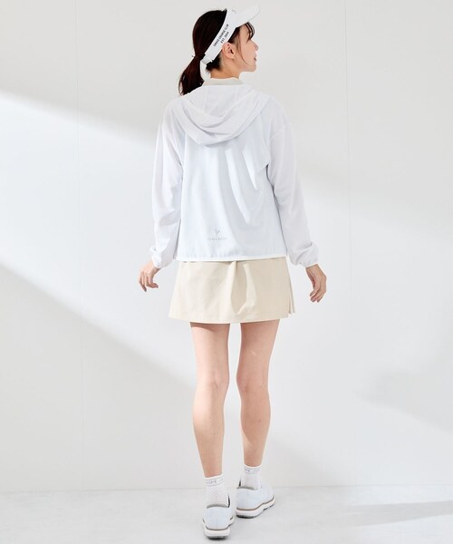 ROPE'（ロペ）の「【UV】【吸水速乾】エコカノコ配色使い長袖パーカー（パーカー・レディース・ブラック/ホワイト/ライトグリーン・L/M/S）」の22枚目の写真