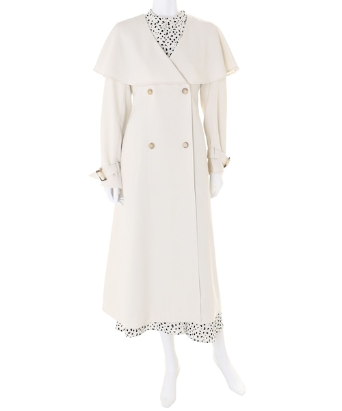 MERCURYDUO（マーキュリーデュオ）の「3WAYビッグカラートレンチコート（トレンチコート・レディース・アイボリー/ベージュ・S/M）」の3枚目の写真