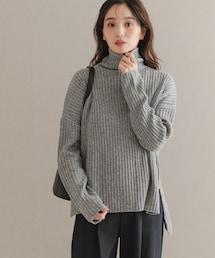 URBAN RESEARCH ROSSO | マシーンウォッシュ ワイドリブニット(ニット/セーター)