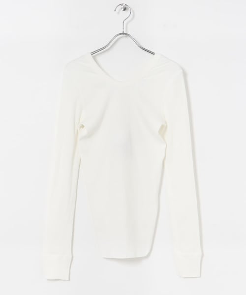URBAN RESEARCH（アーバンリサーチ）の「HAKUJI　Organic Cotton Long-Sleeve Pullover（Tシャツ/カットソー・レディース・BLACK/WHITE/LIME・FREE）」の5枚目の写真