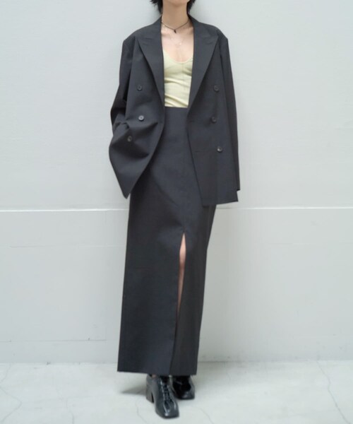 URBAN RESEARCH（アーバンリサーチ）の「new basic　BRADFORD WOOL SKIRT（スカート・レディース・BLACK/BROWN・36/38/40）」の15枚目の写真