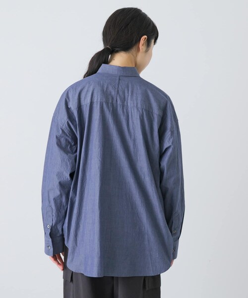 かぐれ（カグレ）の「ハイツイストコットンレギュラーシャツ（シャツ/ブラウス・レディース・BLUE/NAVY・Free）」の16枚目の写真