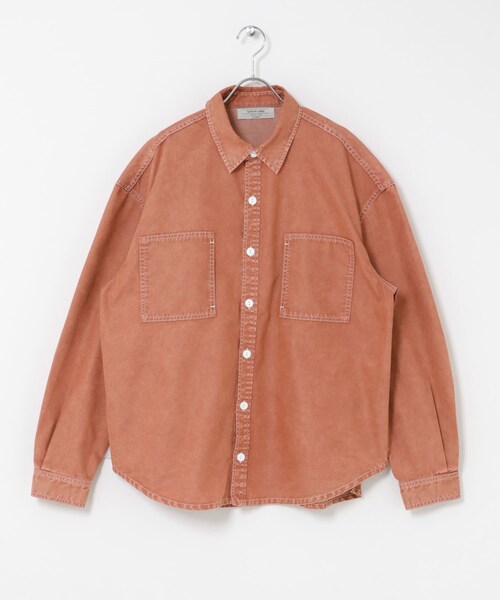 URBAN RESEARCH Sonny Label（アーバンリサーチサニーレーベル）の「バイオウォッシュワークシャツ（シャツ/ブラウス・メンズ・チャコール/ベージュ/ピンク・M/L）」の3枚目の写真