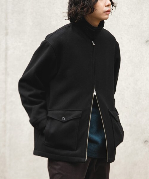 URBAN RESEARCH DOORS(アーバンリサーチドアーズ)の「ウールブレンドハリントンジャケット(テーラードジャケット・メンズ・MOCHA/BLACK・M/L)」の14枚目の写真