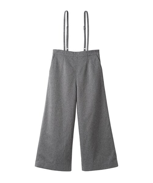 nissen（ニッセン）の「小さいサイズ　へリンボンワイドパンツ　低身長さん・小柄女性（パンツ・レディース・ブラウン/グレー・PSS/PS/PM/PL）」の2枚目の写真