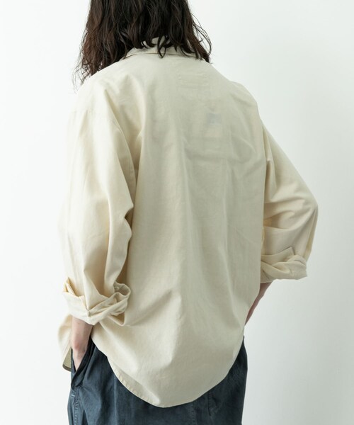 URBAN RESEARCH Sonny Label（アーバンリサーチサニーレーベル）の「ARMY TWILL　COTTON LINEN UTILITYSHIRTS（シャツ/ブラウス・メンズ・ECRU/PINK/GREEN/CHARCOAL・S/M）」の8枚目の写真