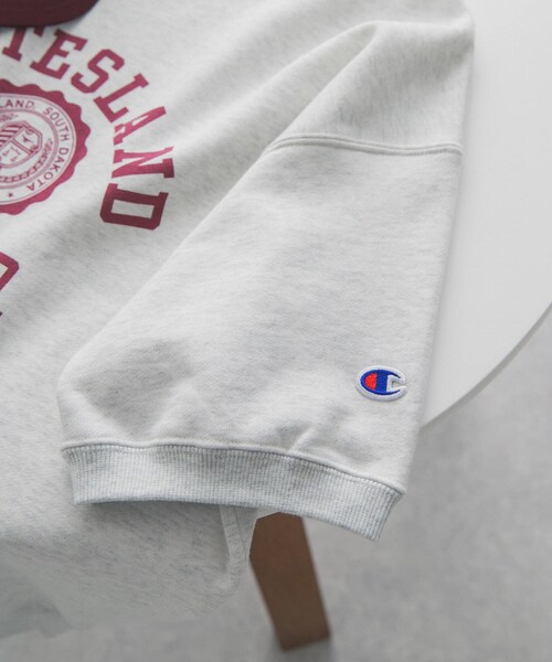 URBAN RESEARCH DOORS(アーバンリサーチドアーズ)の「『別注』CHAMPION×DOORS SWEAT SHORT-SLEEVE SHIRTS(スウェット・レディース・OATMEAL/GRAY/OFFBLACK/DARKBLUE・One)」の19枚目の写真