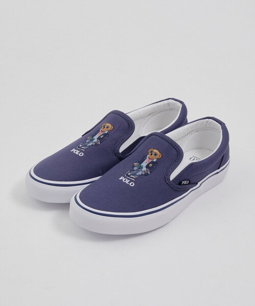 JUNRED（ジュンレッド）の「POLO RALPHLAUREN / Keaton Polo ベア スリップオン スニーカー（スリッポン・メンズ・ネイビー・9.5/8.5/7.5）」の3枚目の写真