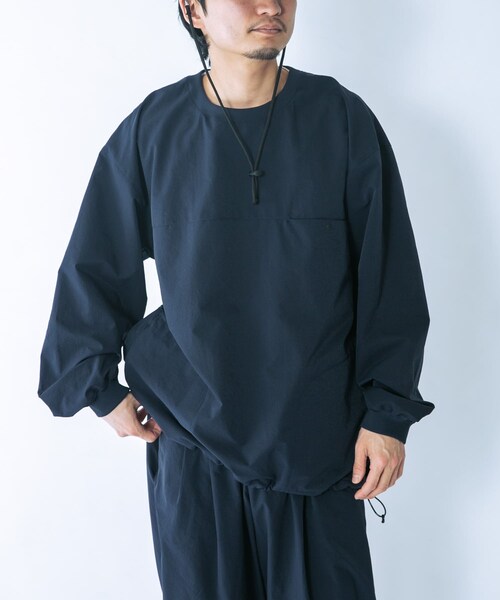 EKAL(エカル)の「『吸水速乾/通気性/軽量』DOT AIR LONG-SLEEVE PULLOVER(Tシャツ/カットソー・メンズ・ネイビー/ブラック・M/L)」の20枚目の写真