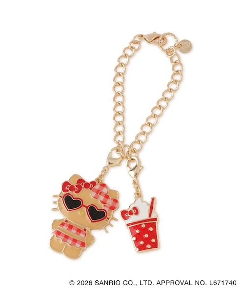 VIS(ビス)の「【HELLO KITTY×VIS】日焼けデザイン ハローキティアソートエポチャーム(チャーム・レディース・ベージュ/ベージュ系・F)」の2枚目の写真