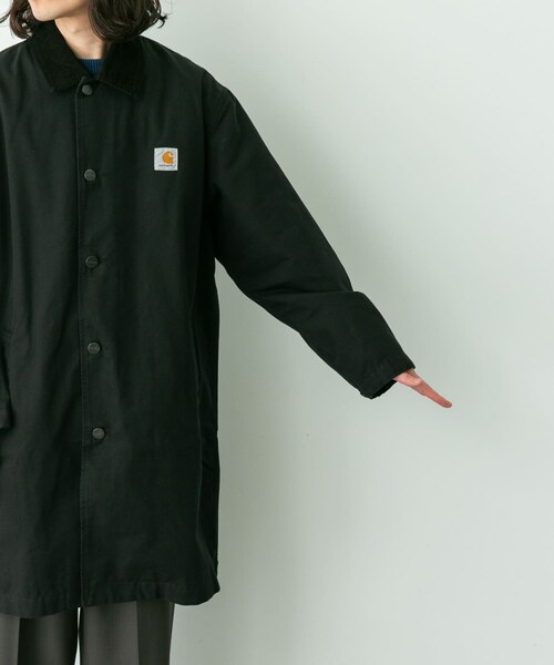 URBAN RESEARCH Sonny Label（アーバンリサーチサニーレーベル）の「carhartt　WEBSTER COAT（ステンカラーコート・メンズ・Black・S/M）」の10枚目の写真