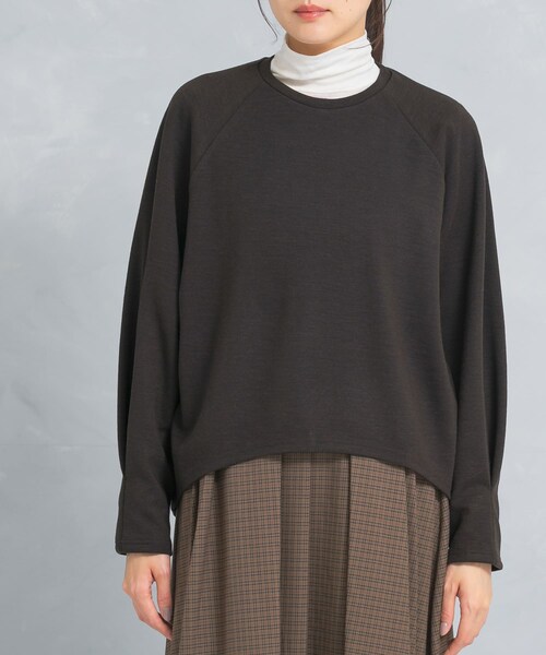 URBAN RESEARCH ROSSO（アーバンリサーチロッソ）の「ウール混タックスリーブスウェット（スウェット・レディース・OFF WHITE/BROWN・FREE）」の11枚目の写真