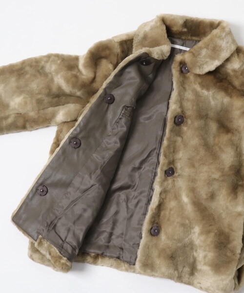 URBAN RESEARCH（アーバンリサーチ）の「J.B.ATTIRE　NEW YORK ECO FUR JACKET（テーラードジャケット・レディース・BROWN・1）」の4枚目の写真