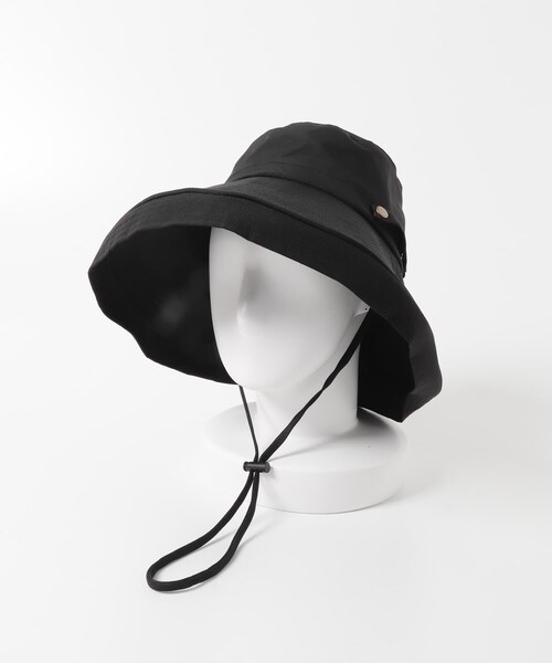 RODE SKO（ロデスコ）の「洗える畳める撥水日よけハット（ハット・レディース・BLACK/BROWN・Free）」の7枚目の写真