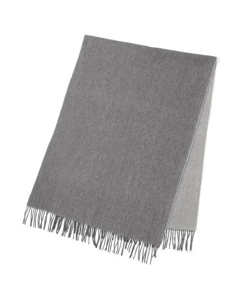 ROPE'（ロペ）の「ラムウールリバーシブルストール（ストール/ショール・レディース・チャコール/ベージュ・F）」の6枚目の写真