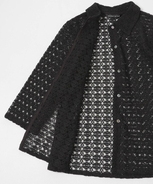 URBAN RESEARCH DOORS(アーバンリサーチドアーズ)の「mizuiro-ind LACE SHIRTS(シャツ/ブラウス・レディース・IVORY/BLACK・One)」の9枚目の写真
