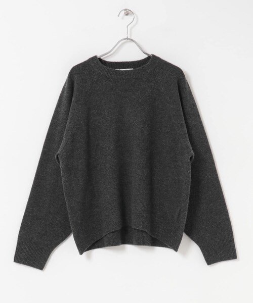 URBAN RESEARCH（アーバンリサーチ）の「カシミヤ強縮クルーネックニット（ニット/セーター・レディース・BEIGE/LIGHT GRAY/TOP GRAY/RED・FREE）」の22枚目の写真