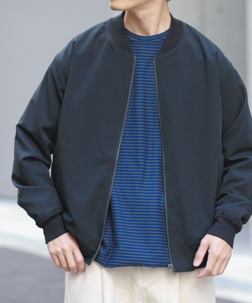 ITEMS URBANRESEARCH(アイテムズ アーバンリサーチ)の「TRストレッチ ジップアップブルゾン(ブルゾン・メンズ・BLK/GRY/BEG・M/L)」の4枚目の写真