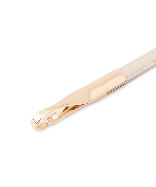 ROPE' PICNIC(ロペピクニック)の「10mmフックバックルスライドベルト(ベルト・レディース・ブラック/キナリ/ブラウン・F)」の7枚目の写真