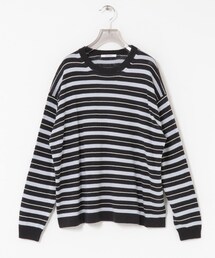 URBAN RESEARCH | マルチボーダークルーネックニット(ニット/セーター)