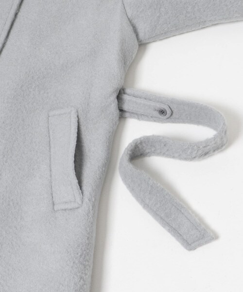 URBAN RESEARCH（アーバンリサーチ）の「AMOMENTO　ALPACA RAGLAN COAT（ステンカラーコート・レディース・SKY BLUE/BLACK/BROWN・0）」の11枚目の写真