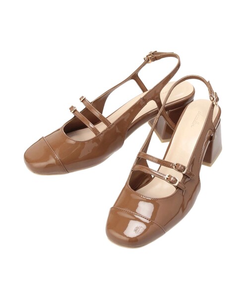 dazzlin（ダズリン）の「【G】ダブルストラップウエッジパンプス（その他シューズ・レディース・ブラック/ピンク/パープル/キャメル・M/L）」の6枚目の写真