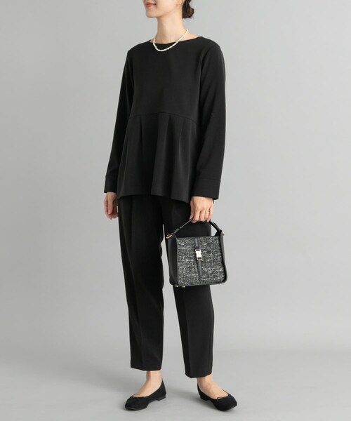 URBAN RESEARCH DOORS（アーバンリサーチドアーズ）の「ペプラムトップスセットアップ（セットアップ・レディース・NAVY/GREGE/BLACK・S/M）」の20枚目の写真
