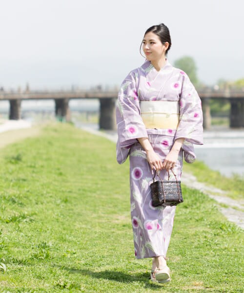 URBAN RESEARCH ROSSO（アーバンリサーチロッソ）の「浴衣 たんぽぽ（着物・メンズ・紫・FREE）」の5枚目の写真