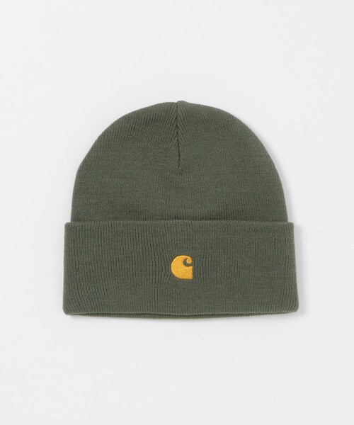 SENSE OF PLACE by URBAN RESEARCH（センスオブプレイスバイアーバンリサーチ）の「CARHARTT　CHASE BEANIE（ニットキャップ/ビーニー・メンズ・BLK/GLD/H.BRN/GLD/Leaf/GLD・One）」の11枚目の写真
