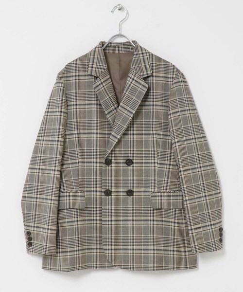 URBAN RESEARCH ROSSO（アーバンリサーチロッソ）の「チェックテーラードフォルムジャケット（ブルゾン・レディース・BEIGECHECK/NV CHECK・36/38）」の6枚目の写真