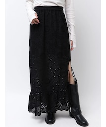 Ungrid | カットワークレースコンビスカート(スカート)