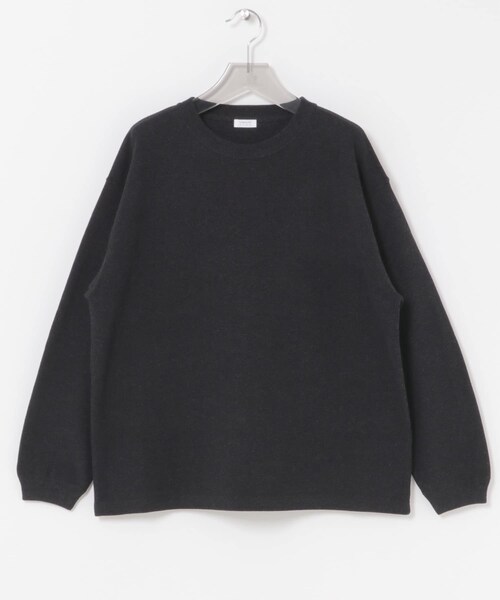 URBAN RESEARCH（アーバンリサーチ）の「crepuscule　Co/Ra Moss Stitch Pullover（ニット/セーター・メンズ・OATMEAL/H GRAY/BLACK・1/2）」の2枚目の写真