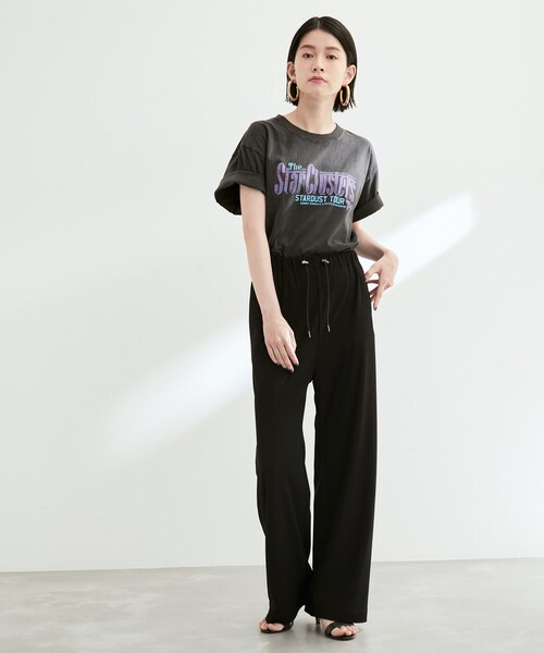 アダムエロペ　リラックステーパードパンツ　黒 ADAM ET ROPE'（アダムエロペ）の「【セットアップ対応