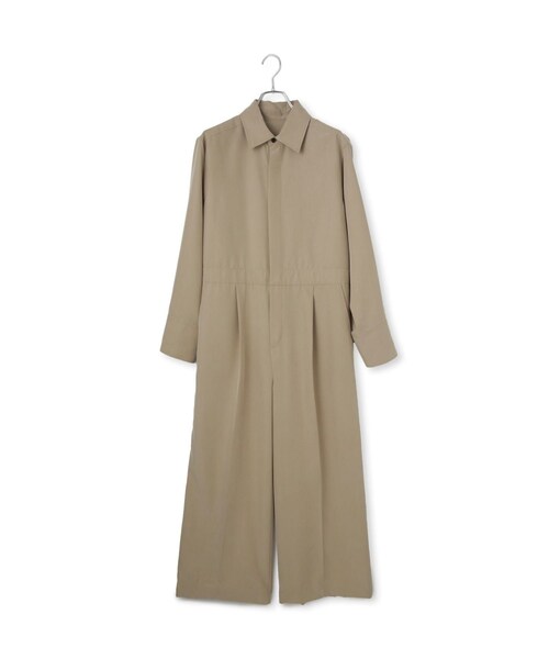 ADAM ET ROPE'（アダムエロペ）の「【サステナブル】ジャンプスーツ（つなぎ/オールインワン・レディース・ブラック/ベージュ・36/38）」の4枚目の写真