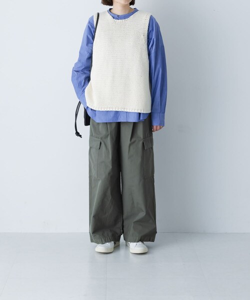 かぐれ(カグレ)の「ユーティリティーイージーパンツ(その他パンツ・レディース・OFF/SMOKEKHAKI・Free)」の13枚目の写真