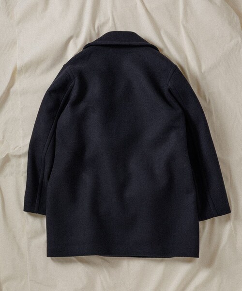 ADAM ET ROPE'（アダムエロペ）の「【WILD LIFE TAILOR】MELTON SHORT COAT（その他アウター・メンズ・ブラウン/ネイビー・L/M）」の6枚目の写真