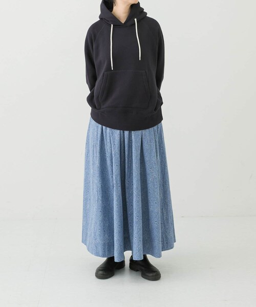 かぐれ（カグレ）の「スウェットフーデットプルオーバー（パーカー・レディース・CORAL/BUTTER/NAVY・FREE）」の10枚目の写真