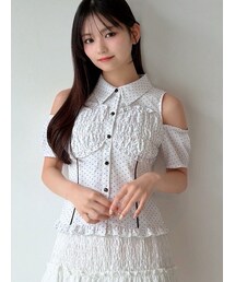 RESEXXY（リゼクシー）の「ショルダーオープンシャツ（シャツ/ブラウス・レディース）」