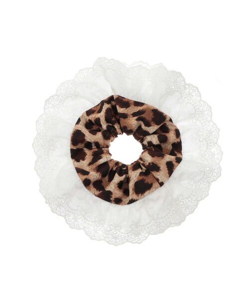 jouetie（ジュエティ）の「ビッグレオパードシュシュ（シュシュ・レディース・グレー/ブラウン・F）」の4枚目の写真