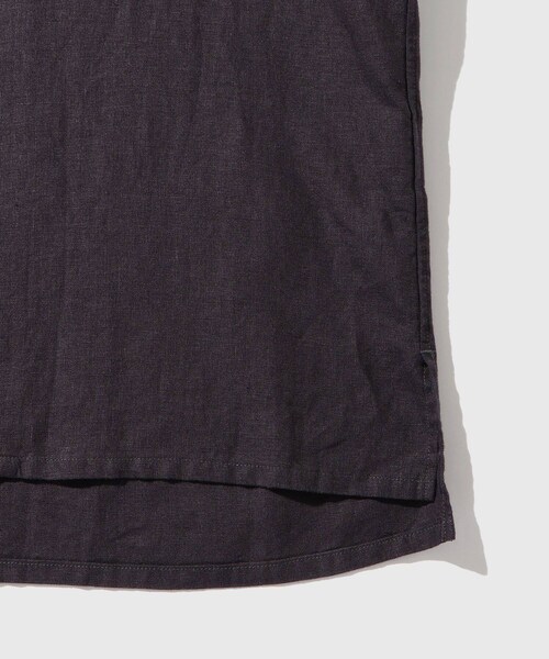 ADAM ET ROPE'（アダムエロペ）の「リネン シャツジャケット（テーラードジャケット・メンズ・ブラック/チャコール/ネイビー・L/M）」の9枚目の写真