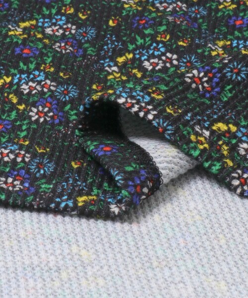 URBAN RESEARCH(アーバンリサーチ)の「NOMARHYTHM TEXTILE SMALL FLOWER WAFFLE DRESS(チュニック・レディース・BLACK・2)」の7枚目の写真