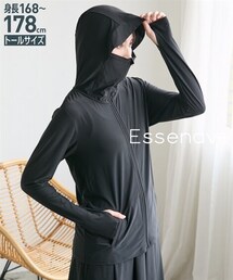 slattgir | 高身長　ラッシュガードパーカー（ＵＶカット・接触冷感・吸汗速乾）（トールサイズ）Essenave(ラッシュガード)