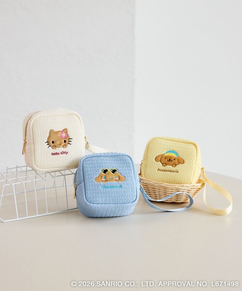 ROPE' PICNIC(ロペピクニック)の「【サンリオキャラクターズ×ROPE' PICNIC】日焼けデザイン ハンドストラップスクエアポーチ(ポーチ・レディース・ホワイト系/サックス/イエロー系・F)」の14枚目の写真