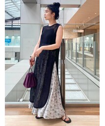 Ungrid | ノースリネットワンピース(ワンピース)