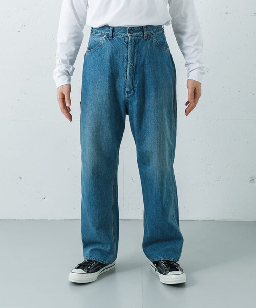 URBAN RESEARCH（アーバンリサーチ）の「CIOTA　DENIM PAINTER PANTS（デニムパンツ・メンズ・M BLUE・4/5/6）」の4枚目の写真